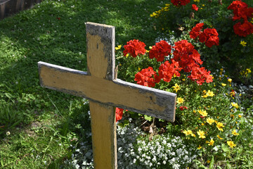 friedhof, grabdekoration