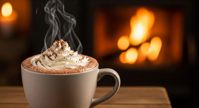 warm mug of hot cocoa and a generous swirl of whipped cream.