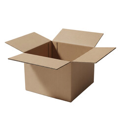 Open cardboard box for moving or delivery