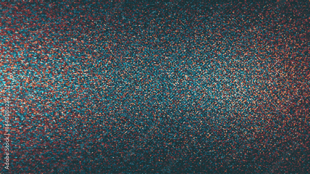 Aufkleber futuristic pixel art background with dithering effect. pixelated abstract digital mosaic texture wit