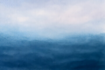 Obraz premium Serene Ocean Horizon with Soft Gradient Sky