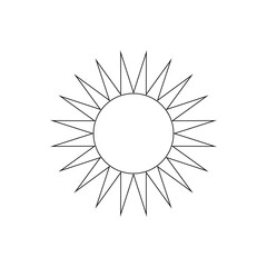 Sun icon. Black sun icon png. Sun symbol.