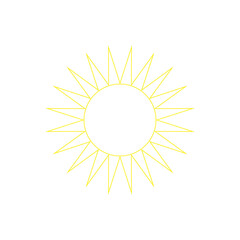 Sun icon. Yellow sun icon png. Sun symbol png.