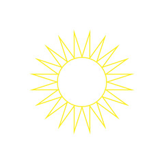 Sun icon. Yellow sun icon png. Sun symbol png.