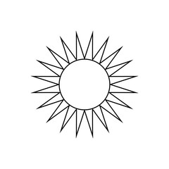 Sun icon. Black sun icon png. Sun symbol.