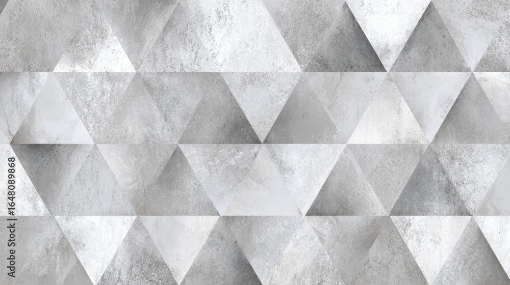 Poster low poly concrete background featuring interlocking gray triangles, generating minimalist architectu