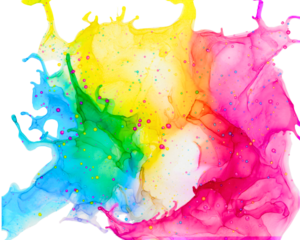 Vibrant Alcohol Ink Abstract Painting