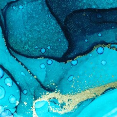 Vibrant Alcohol Ink Abstract Painting