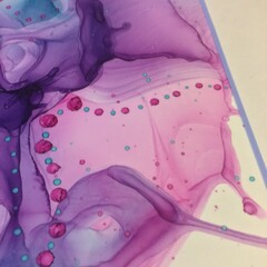 Vibrant Alcohol Ink Abstract Painting