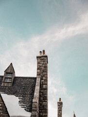 chimney with smoke