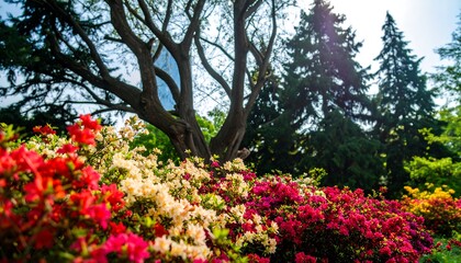 Light-blue blurred background with trees