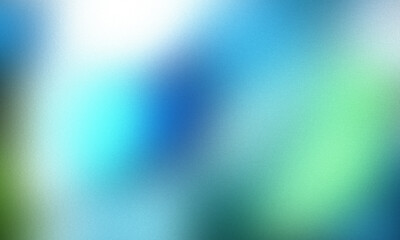 Abstract Blurry Gradients of Blue and Green Colors grainy gradient background
