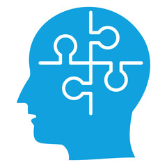 Psychology Flat Blue Icon