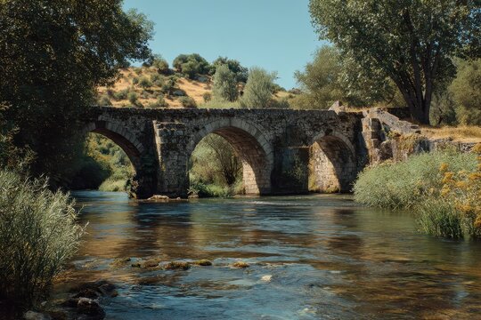 A historic river bridge - Powered by Adobe