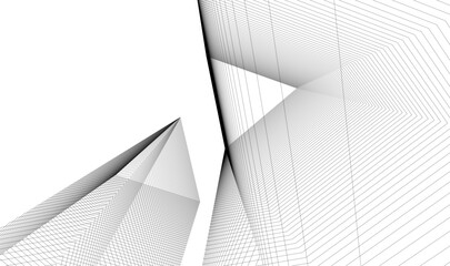 Abstract architectural design vector illustration