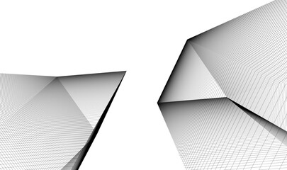 Abstract architectural design vector illustration