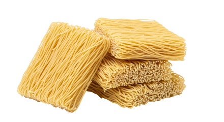 Isolated Pile of Egg Noodles