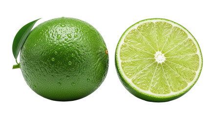 Isolated Lime and Half