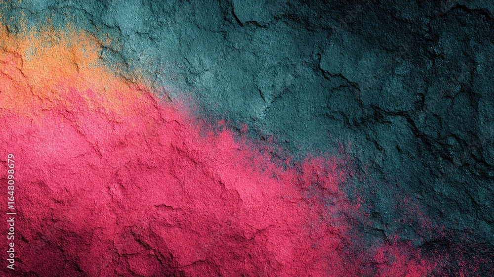 Poster vibrant hues softly blend in horizontal bands, creating a captivating colorful texture