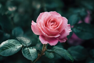 Blush flower and leafy green