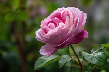 Blush flower in the yard