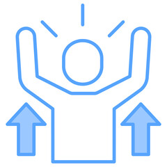 Confidence Blue Icon