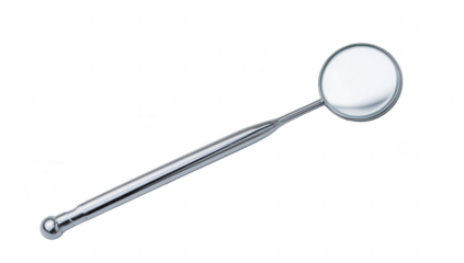 Dental mirror on a white background, png, transparent