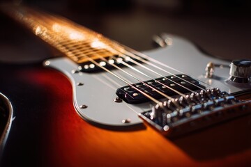 Fototapeta premium Close up of an electric guitar
