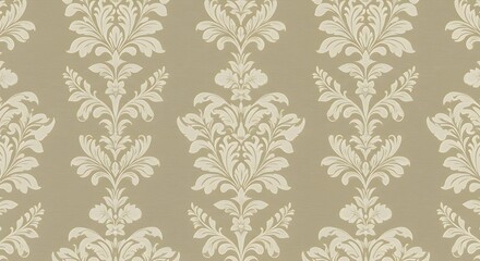 Elegant cream beige damask pattern design