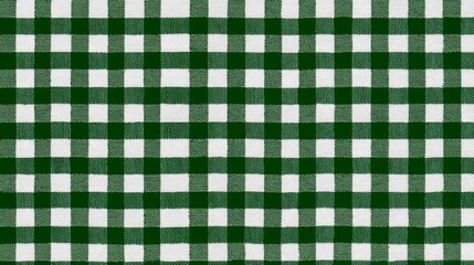 Green and white checkered cloth with a pattern of squares. The cloth is made of a material that is soft