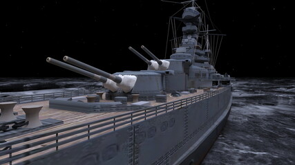 艦艇　3DCGレンダリング © tsuneomp