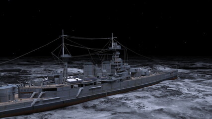 艦艇　3DCGレンダリング © tsuneomp