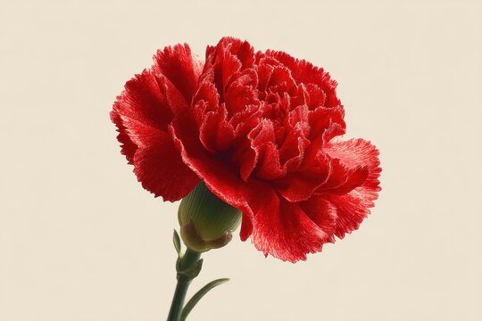 Isolated red flower
