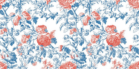 seamless pattern with flowers 