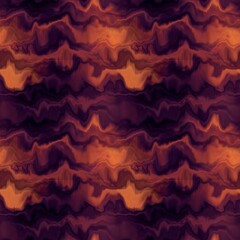 Moody ombre blur tie dye effect seamless pattern. Wavy liquid paint flow background in bold hippy style. Striped textur for continuous design.