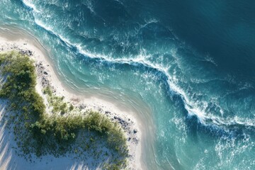 The coast is the area bordering the sea or the line dividing land from water