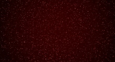 Dark burgundy red bokeh particle background with glowing lights effect, ideal for luxury presentations and festive designs