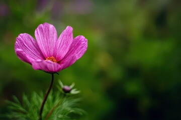 Obraz premium blurry green backdrop with pink bloom