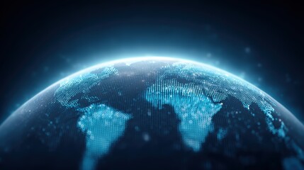 Digital Earth Globe: Global Technology, Data Network, World