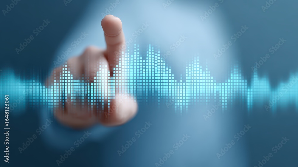 Poster touchscreen data visualization, digital interface, analytics