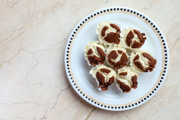 Bolu kukus or steamed cup cake.