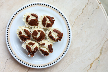 Bolu kukus or steamed cup cake.