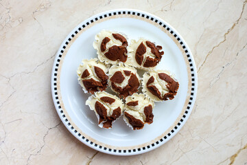 Bolu kukus or steamed cup cake.