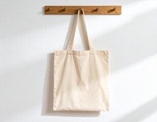 Blank Canvas Shopping Bag for Branding or Design Mockup
