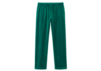 Casual teal velour pants perfect for lounge and relaxed everyday wear