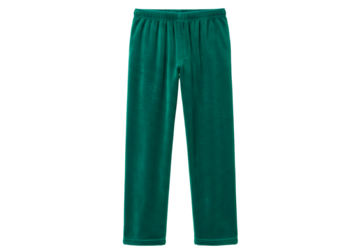 Casual teal velour pants perfect for lounge and relaxed everyday wear