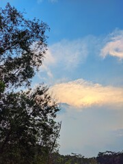 sunset in the sky