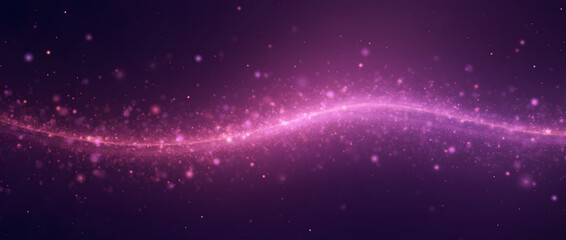 Obraz premium Ondulation de paillettes rose et courbes dynamiques abstraites lumineuses. Isolé sur fond rose festif