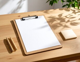 notebook and pen on wooden table