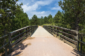 Bridge on the George S. Mickelson trail, South Dakota